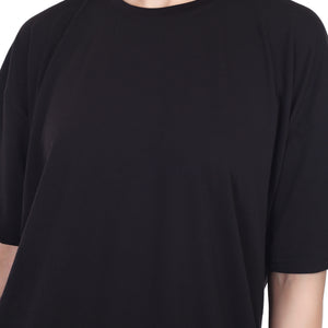 Women's Plain Over-sized Round Neck Half Sleeve T-Shirt