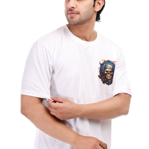 Men's Undead Printed Oversized Round Neck T-shirt