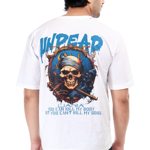 Men's Undead Printed Oversized Round Neck T-shirt