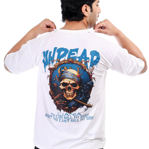 Men's Undead Printed Oversized Round Neck T-shirt