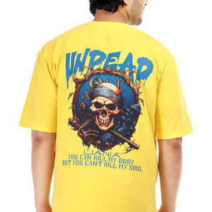 Men's Undead Printed Oversized Round Neck T-shirt