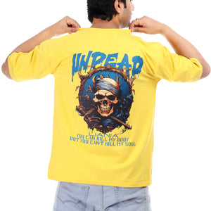 Men's Undead Printed Oversized Round Neck T-shirt